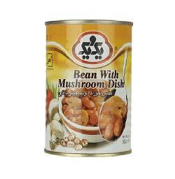 یک ویک کنسرو لوبیا چیتی با قارچ 380 گرم